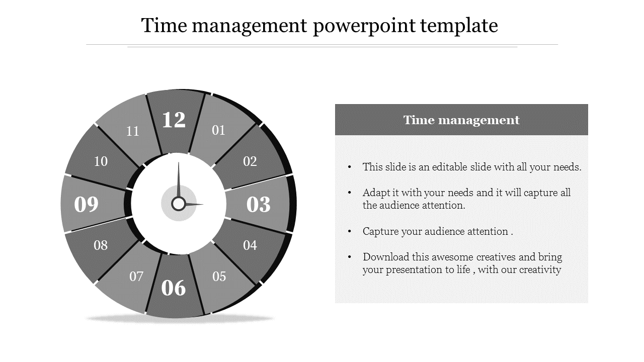 management powerpoint template-Gray